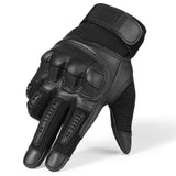 Touch Screen Hard Knuckle Tactical Gloves PU Leather Army Military Combat