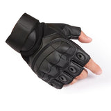 Touch Screen Hard Knuckle Tactical Gloves PU Leather Army Military Combat