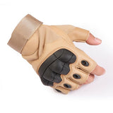 Touch Screen Hard Knuckle Tactical Gloves PU Leather Army Military Combat