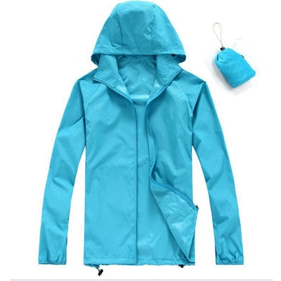 Men Women Quick Dry Hiking Jackets 2018 New Waterproof Sun-Protective