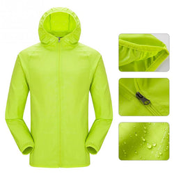 Men Women Raincoat Hiking Travel Waterproof Windproof Jacket